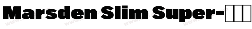 Marsden Slim Super字体转换